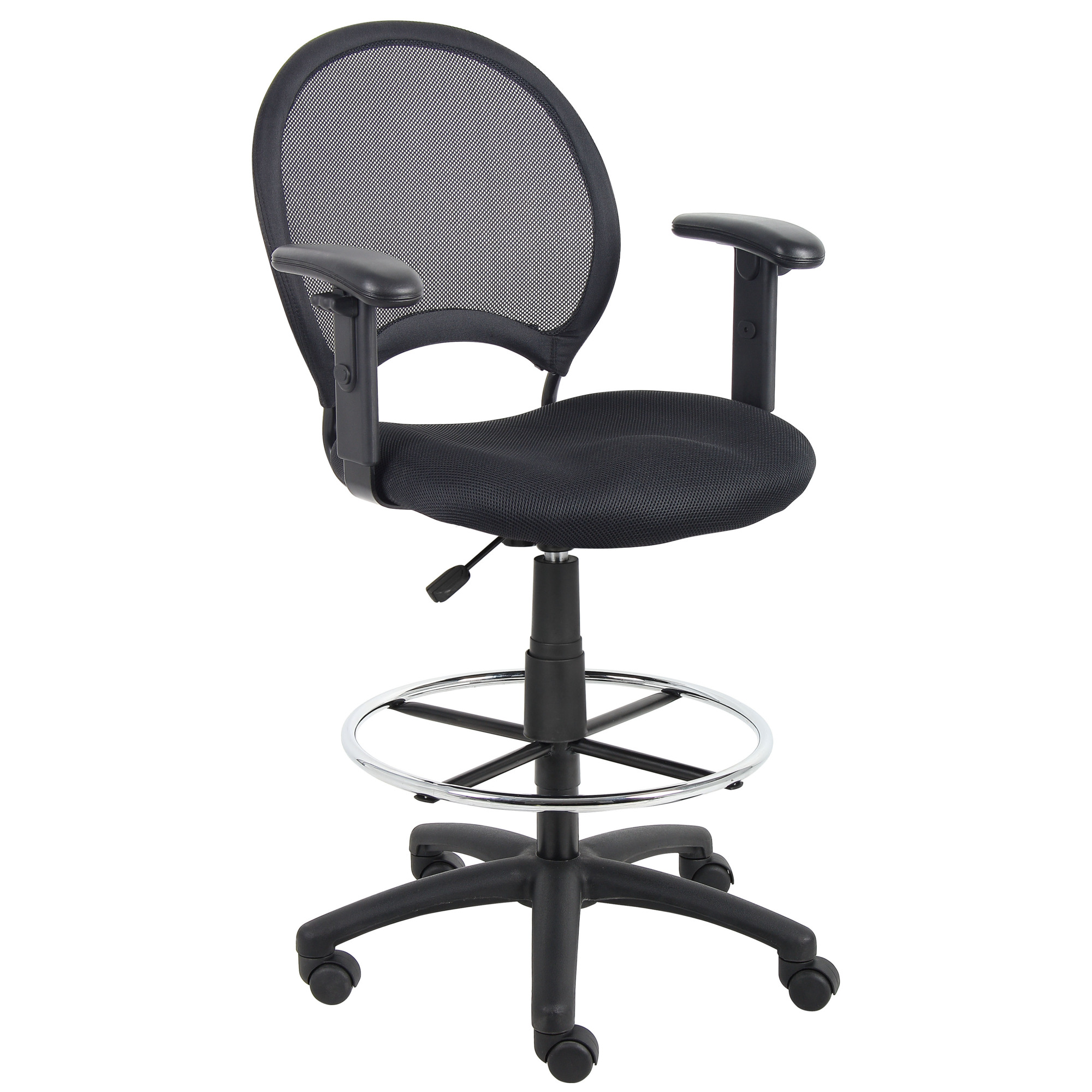 Norstar BOSS, Mesh Drafting Stool W/ Adjustable Arms, Included (qty.) 1 Model# B16216